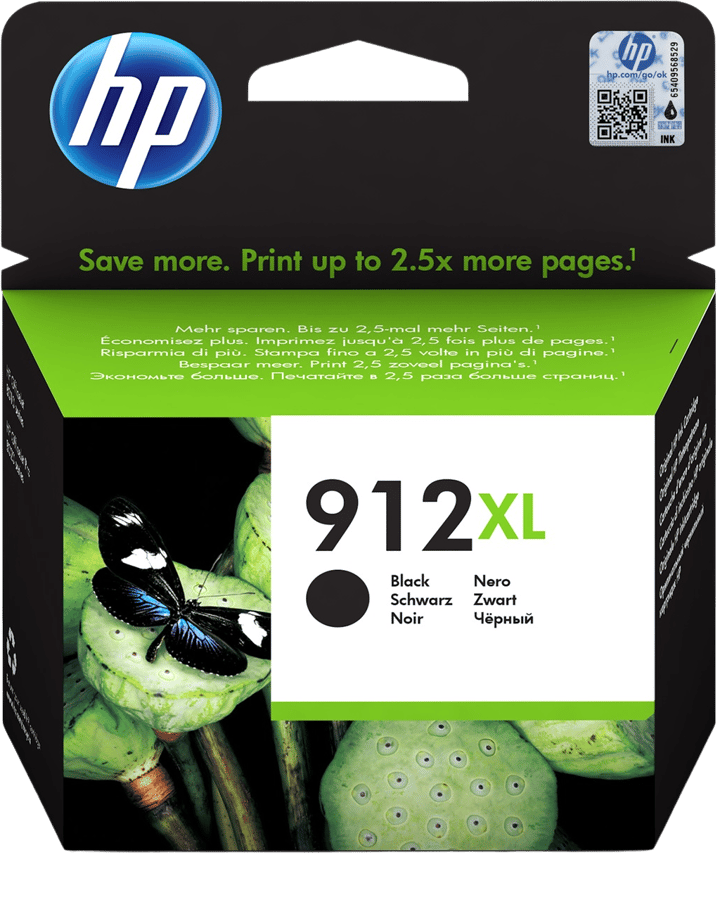 Bläckpatron HP 912XL Svart