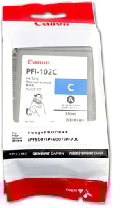 Bläckpatron Canon PFI-102C Cyan