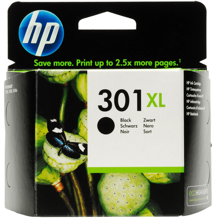 Bläckpatron HP 301XL Svart