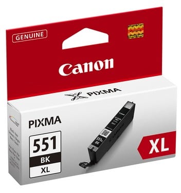Bläckpatron Canon CLI-551 BK XL Svart