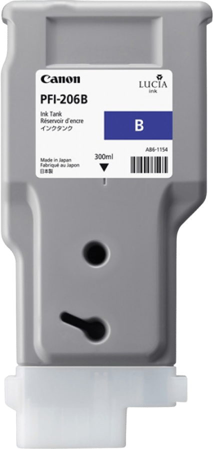 Bläckpatron Canon PFI-206B Blå