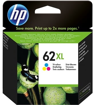Bläckpatron HP 62XL Färg