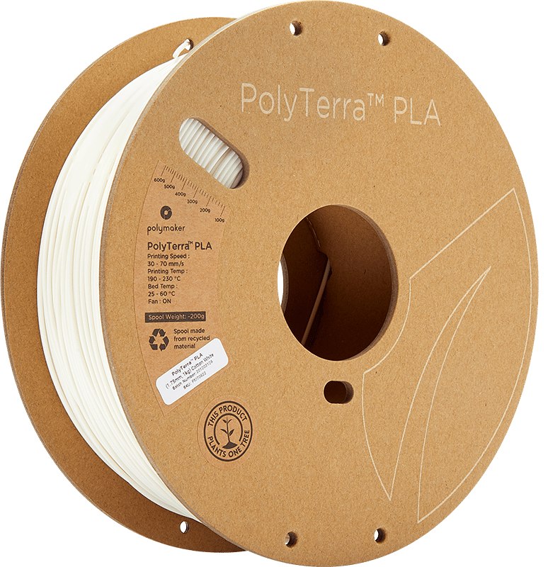 Polymaker PolyTerra PLA 1.75mm - 1 kg - Vit