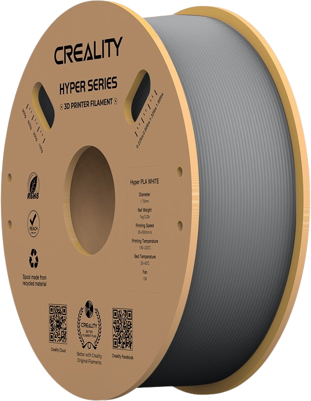 Creality Hyper PLA 1.75mm - 1 kg - Grå