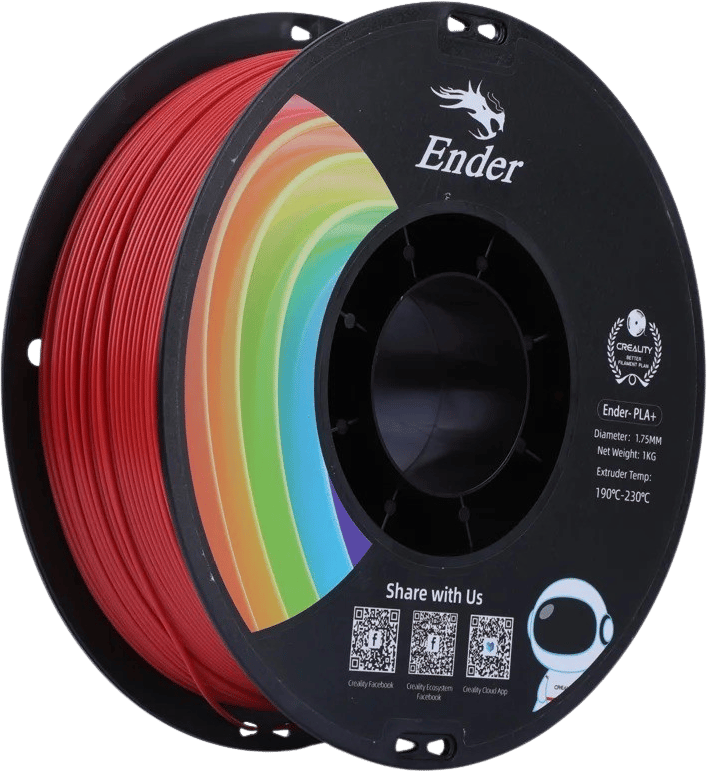 Creality Ender PLA+ 1.75mm - 1 kg - Röd