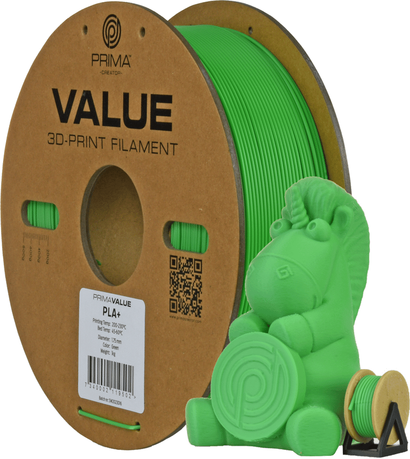 Prima Creator Prima Value PLA+ 1.75mm 1kg - Grön