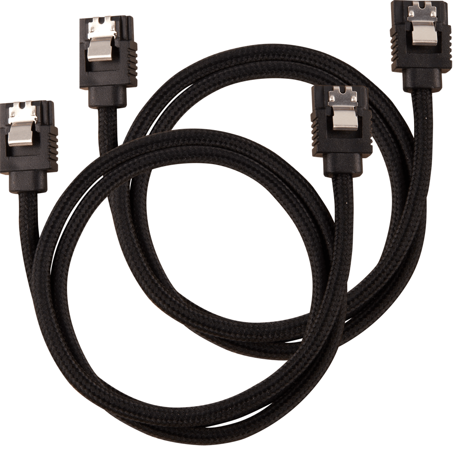 Corsair SATA-kabel Rak Svart 60cm 2-pack