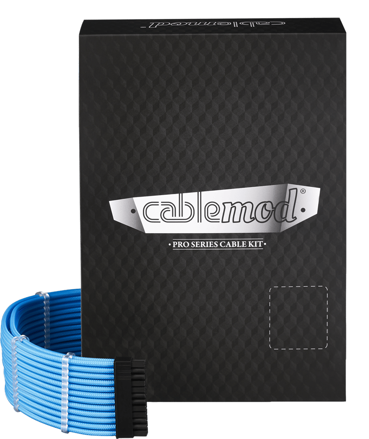CableMod PRO ModMesh C-Series Kit AXi/HXi/RM - Ljusblå