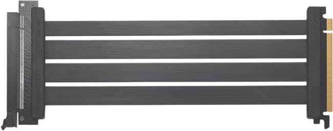 Phanteks Flatline Gen 4 Riser 300mm 180°-vinkel Svart