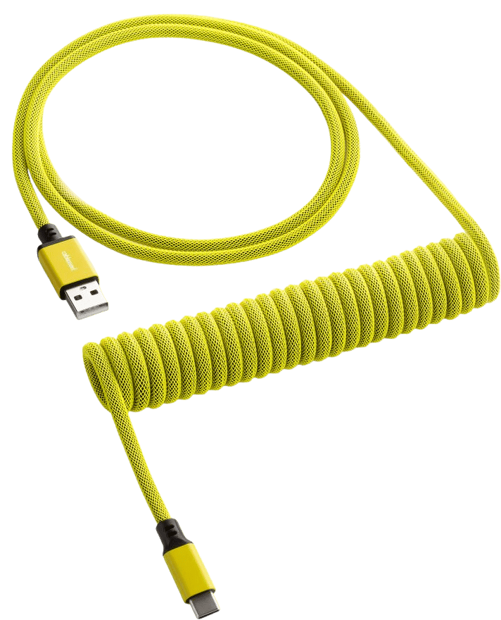 CableMod Classic Coiled Cable - Dominator Yellow