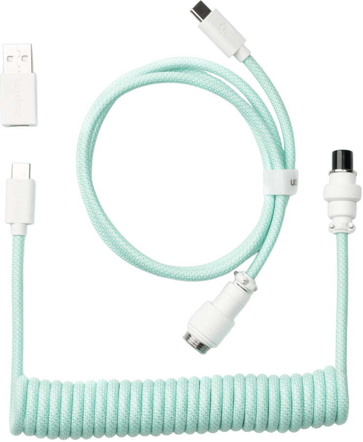 Keychron Coiled Aviator Cable Mint