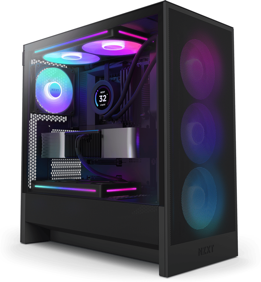 NZXT H5 Flow 2024 RGB Svart