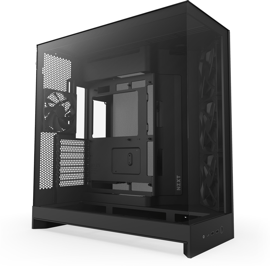 NZXT H9 Flow 2025 Svart