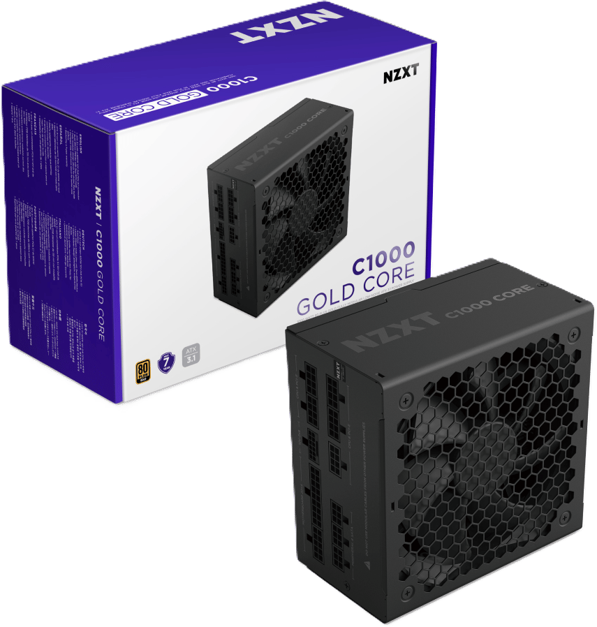 NZXT C1000 Core 1000W ATX 3.1 Svart