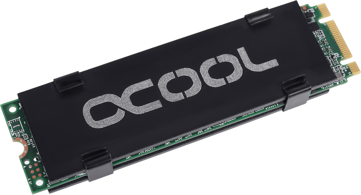 Alphacool HDX M.2 SSD 80mm -Svart