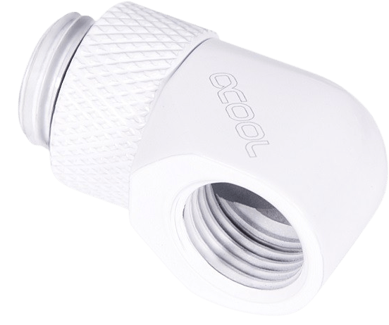 Alphacool Eiszapfen 90° Roterbar Hane-hona Vit