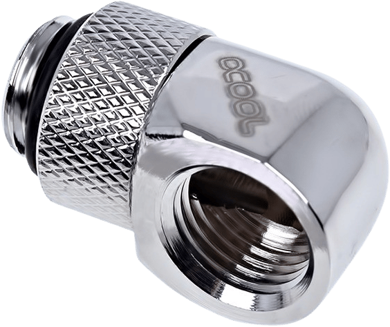 Alphacool Eiszapfen 90° Roterbar Hane-hona Silver