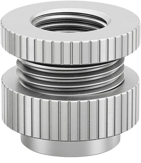EK-Quantum Torque Pass-Through G1/4 - Satin Titanium