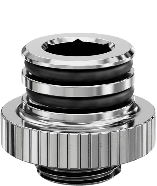 EK-Quantum Torque Push-In Adapter M 7 - Nickel
