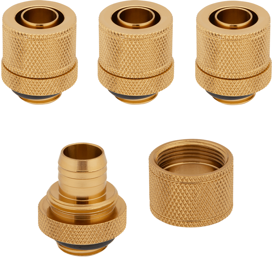 Corsair Hydro X Series XF Compression 10/13mm 4-pack - Guld
