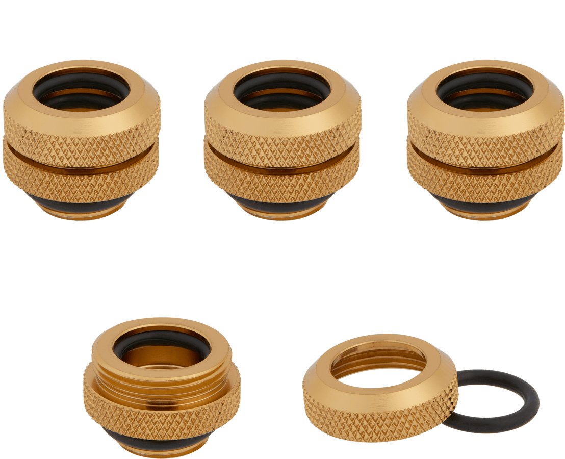 Corsair Hydro X Series XF Hardline 12mm 4-pack - Guld