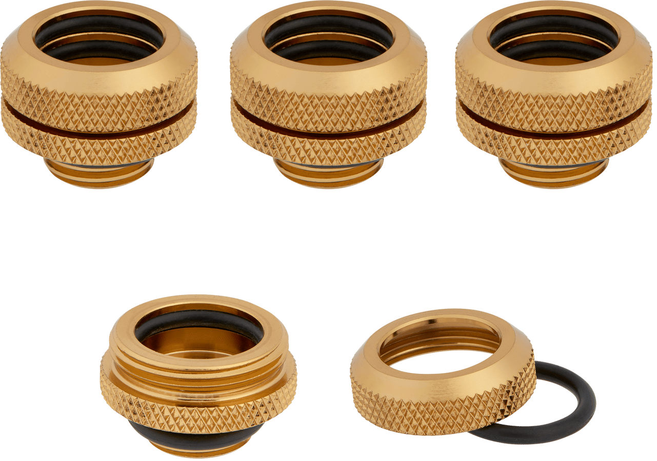 Corsair Hydro X Series XF Hardline 14mm 4-pack - Guld