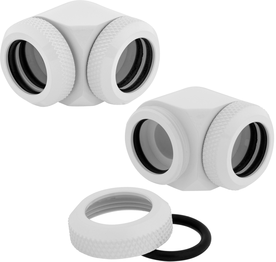 Corsair Hydro X Series XF Hardline 90° 14mm 2-pack - Vit