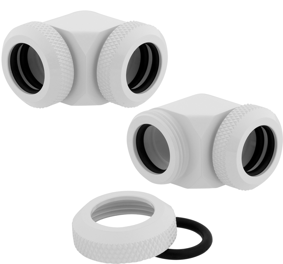 Corsair Hydro X Series XF Hardline 90° 12mm 2-pack - Vit