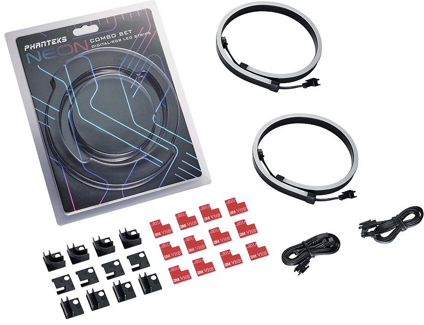 Phanteks Neon Digital RGB LED Strip Combo 2x40cm