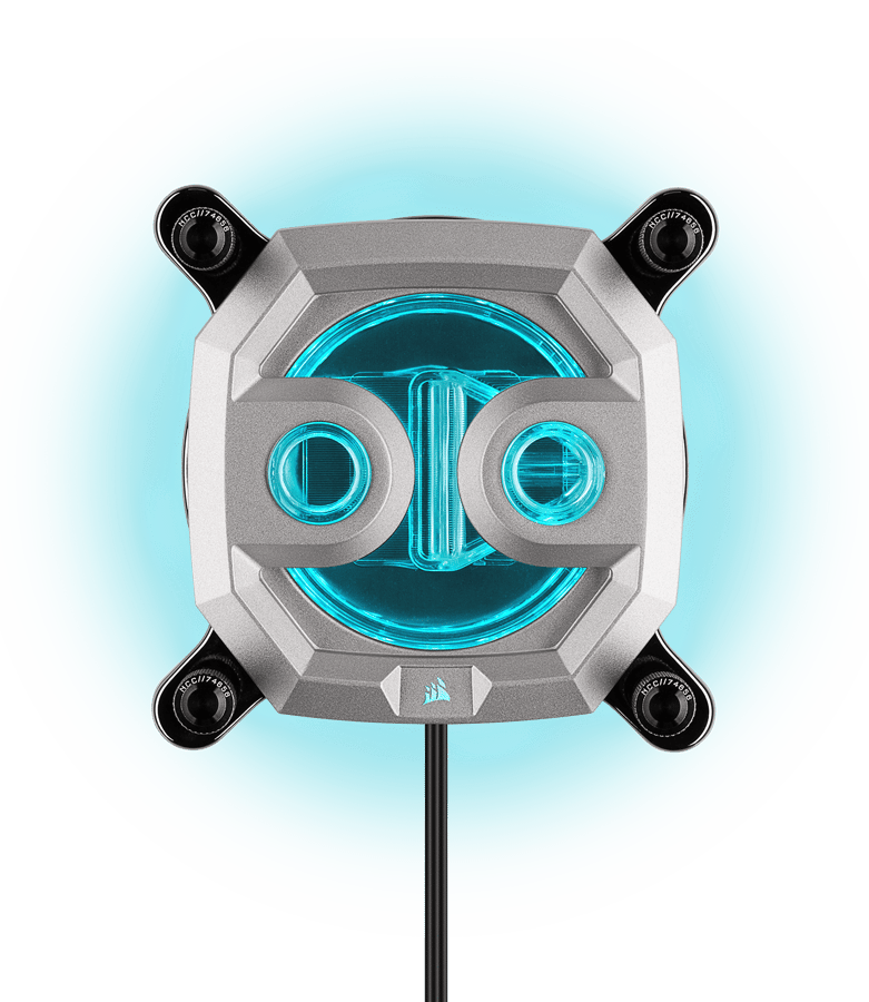 Corsair Hydro X Series XC9 RGB (2066/sTRX4) Silver