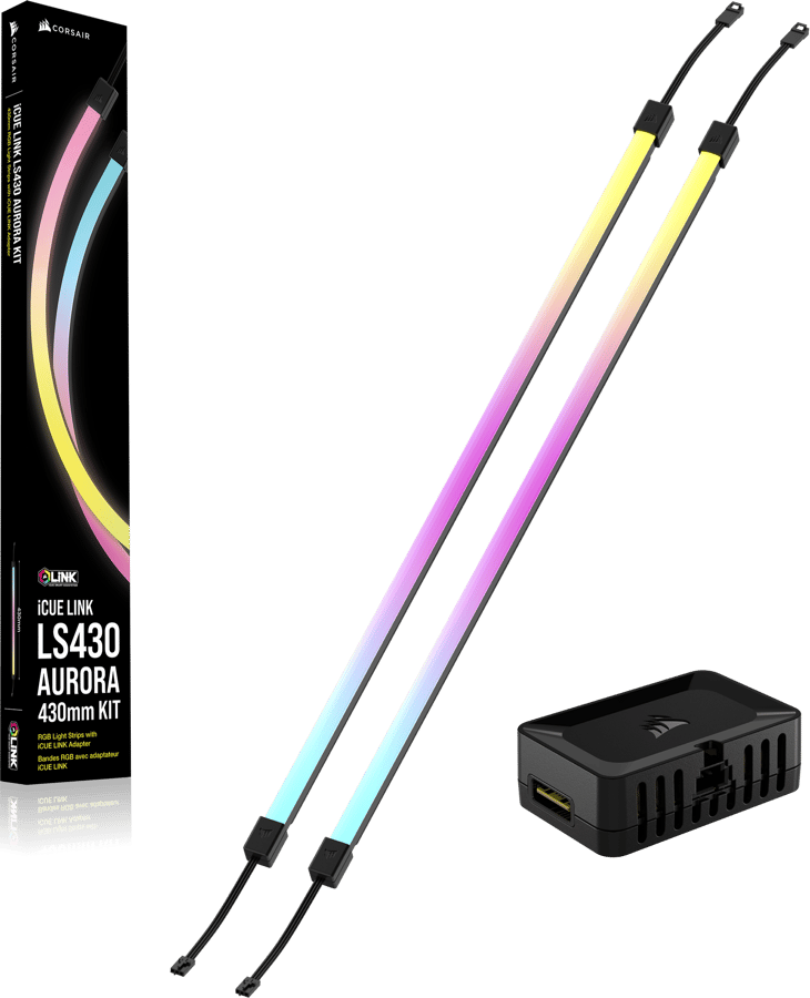 Corsair iCUE LINK LS430 Aurora RGB Light Strips 430mm Kit