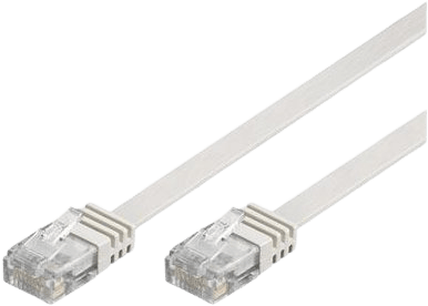 DELTACO TP-kabel Cat6 Tunn U/UTP Vit 20 m