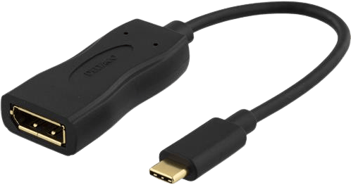 DELTACO USB 3.1 Adapter C ha till DisplayPort ho Svart