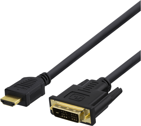 DELTACO DVI ha till HDMI ha Svart 3 m