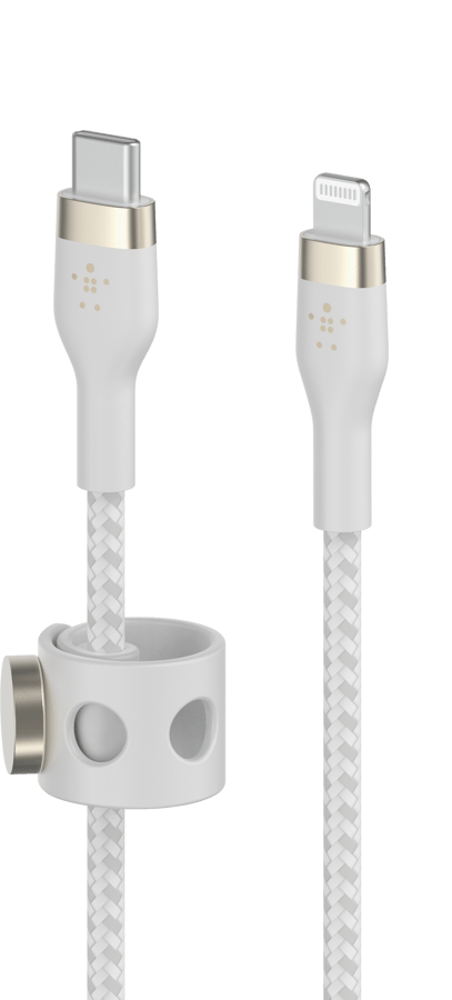 Belkin Boost Charge Pro Flex USB-C till Lightning 1m, Vit