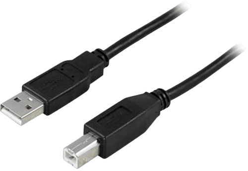 DELTACO USB 2.0 kabel A-B Svart 2m