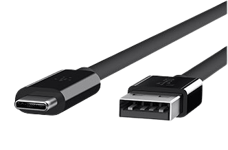 Belkin USB 3.1 kabel USB C - A 1m Svart