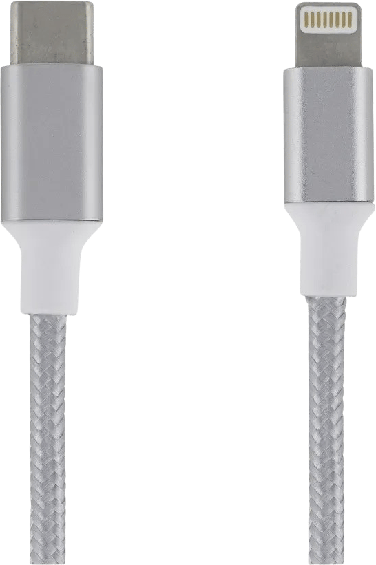 EPZI USB-C till Lightning Silver 2m