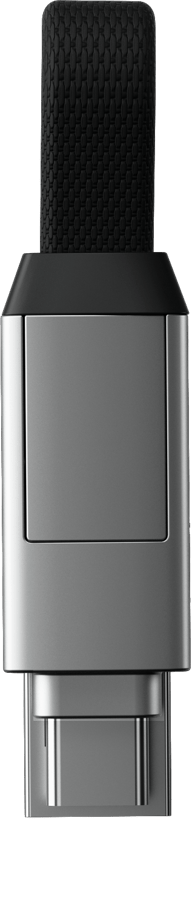 Rolling Square InCharge 6, USB-C/Lightning/Micro USB, 6 cm, Vit