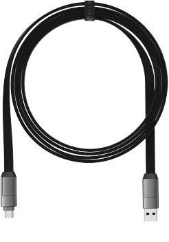 Rolling Square InCharge 6 Max, USB-C/Lightning/Micro USB, 1.5m, Grå