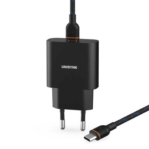 Unisynk USB-C Slim Laddningskit 20W Svart