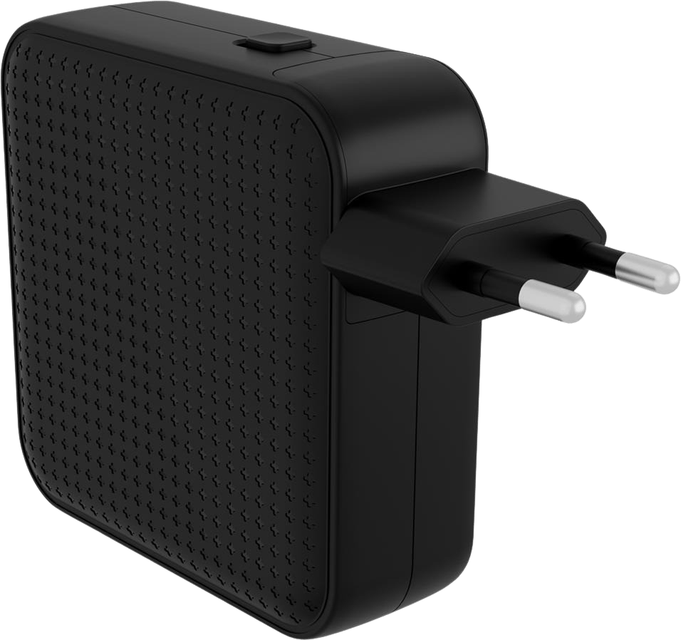 Hyper 100W USB-C GaN Reseladdare - Svart