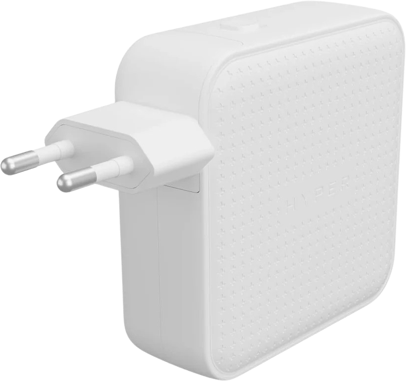 Hyper 100W USB-C GaN Reseladdare - Vit