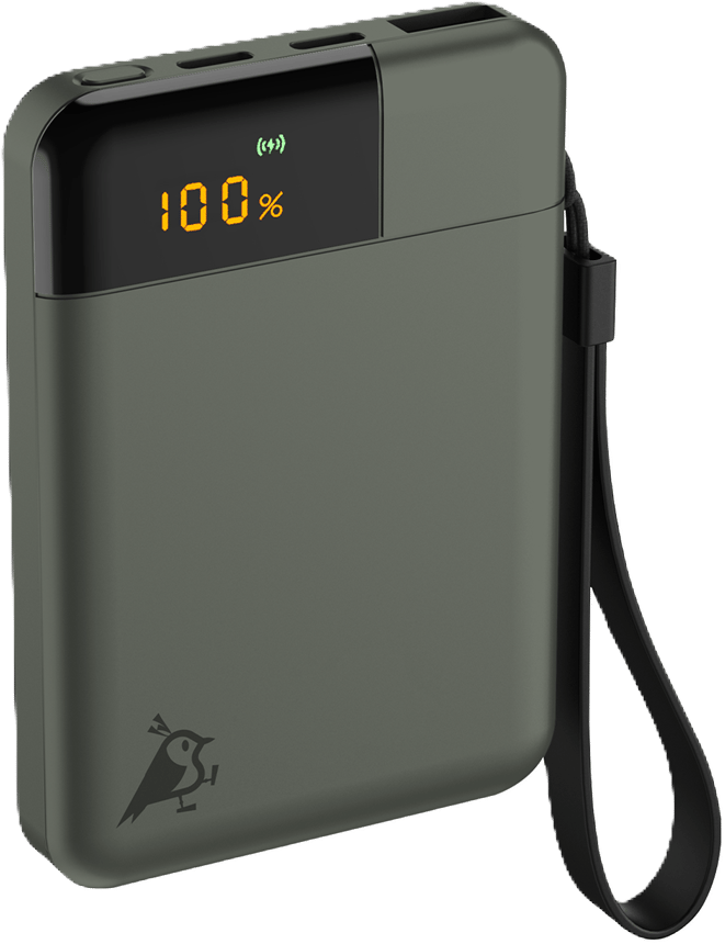Aqiila Powerbird Powerbank 5000mAh 12W Mossgrön