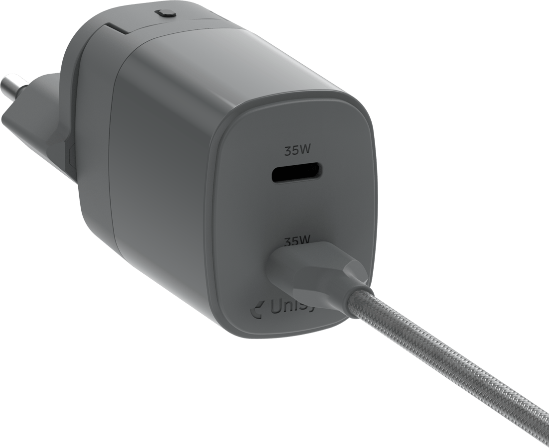 Unisynk 2 Ports Globalt Multi-laddarkit 35W