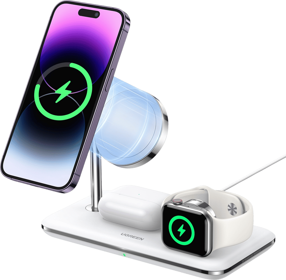 UGREEN Magsafe 3-In-1 Trådlös laddare