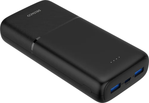 DELTACO Powerbank 20 000 mAh 20W Svart