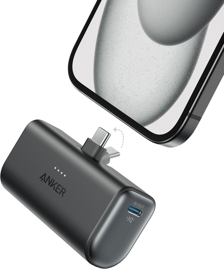 Anker Nano mini Powerbank 5000 mAh, Svart
