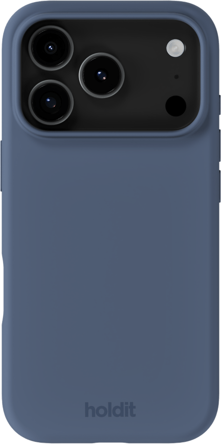Holdit iPhone 17 Pro Max Silicone Case Blå