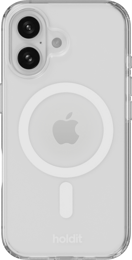 Holdit iPhone 16 MagSafe Transparent Vit
